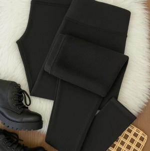Calça legging Feminina Flanelada Cintura alta