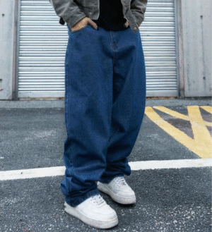 Calça Jeans Balão larga baggy bag boca lara masculina Clara, preta, streetwear, oversized unissex