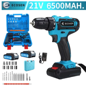 Parafusadeira/Furadeira 21V C/ Kit Maleta COM DUAS BATERIAS Kit de 28pcs